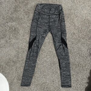 Gray and Black Athletic Leggings